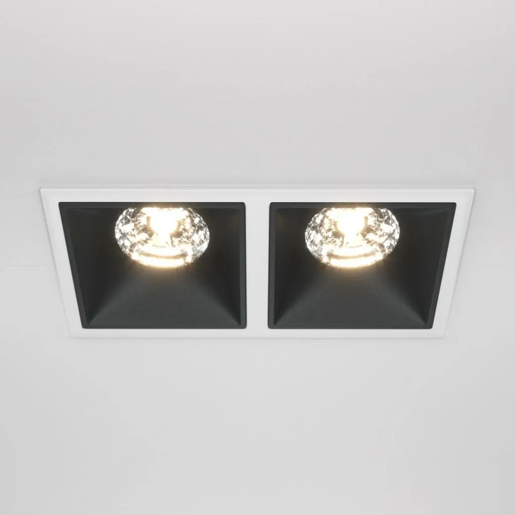 Maytoni DL043-02-15W3K-D-SQ-WB Luminaire encastré LED 15W Carré Blanc