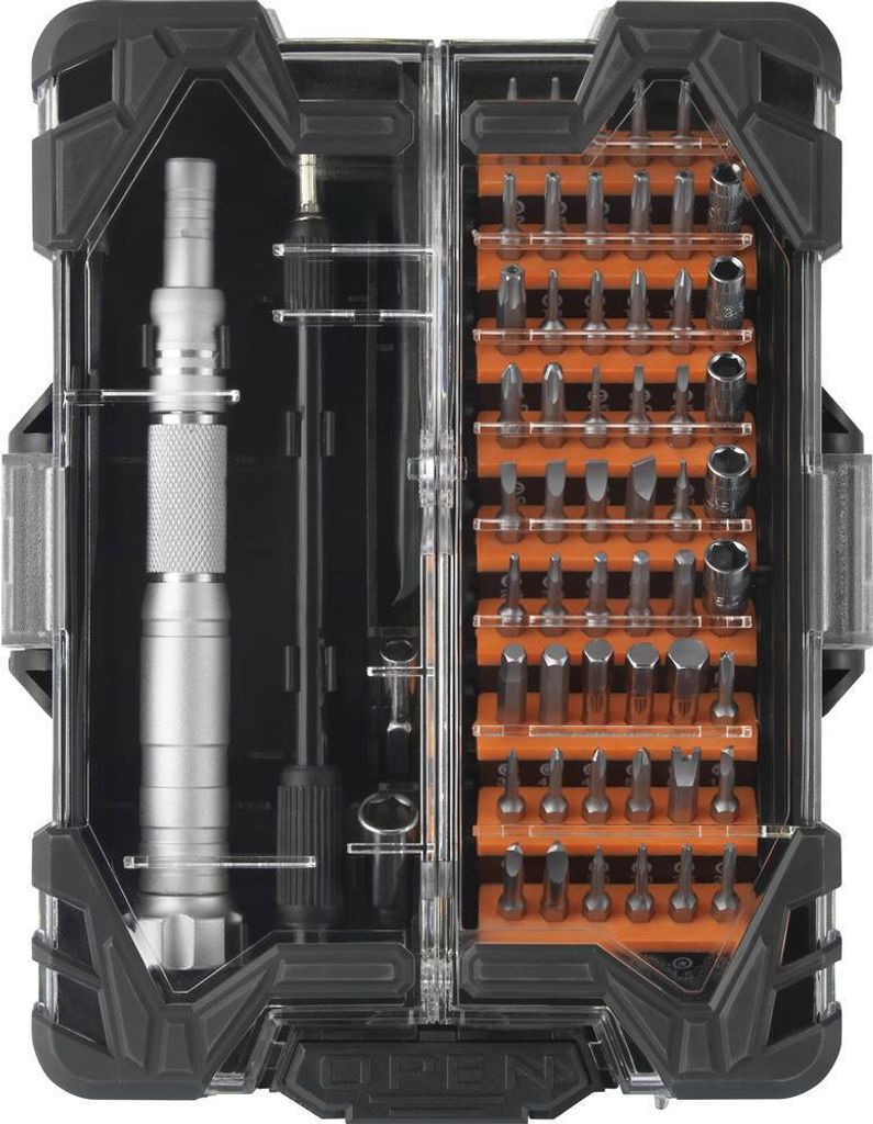 TOOLCRAFT Werkstatt, Elektronik- u. Feinmechanik Bit-Schraubendreher 62teilig