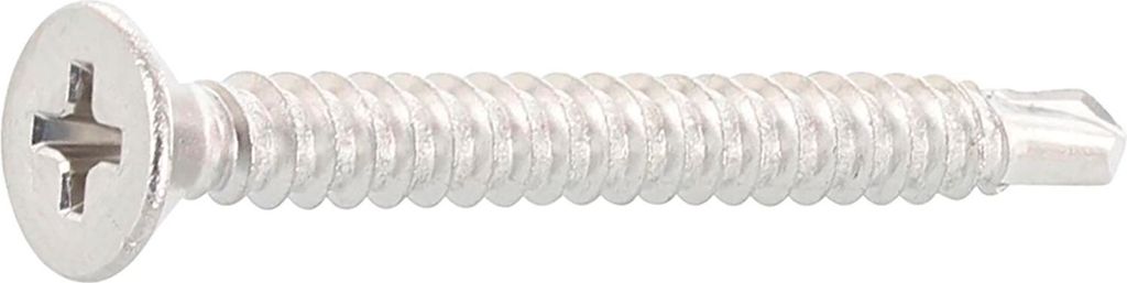 DIN7504O 4.8x 50 Phillips-KS Edelstahl A2 Senkkopf-Bohrschraube ISO15482