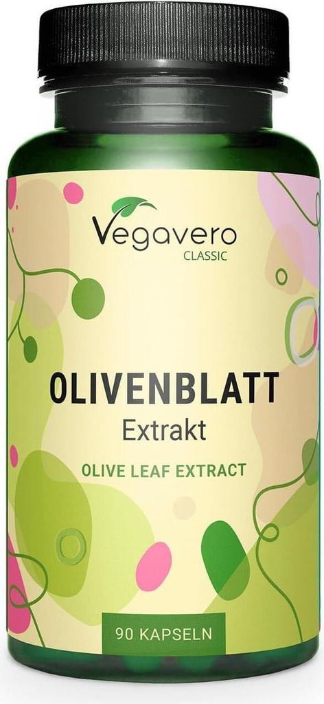 Vegavero Olivenblatt Extrakt | 90 Kapseln | 40% Oleuropein Produktbild 