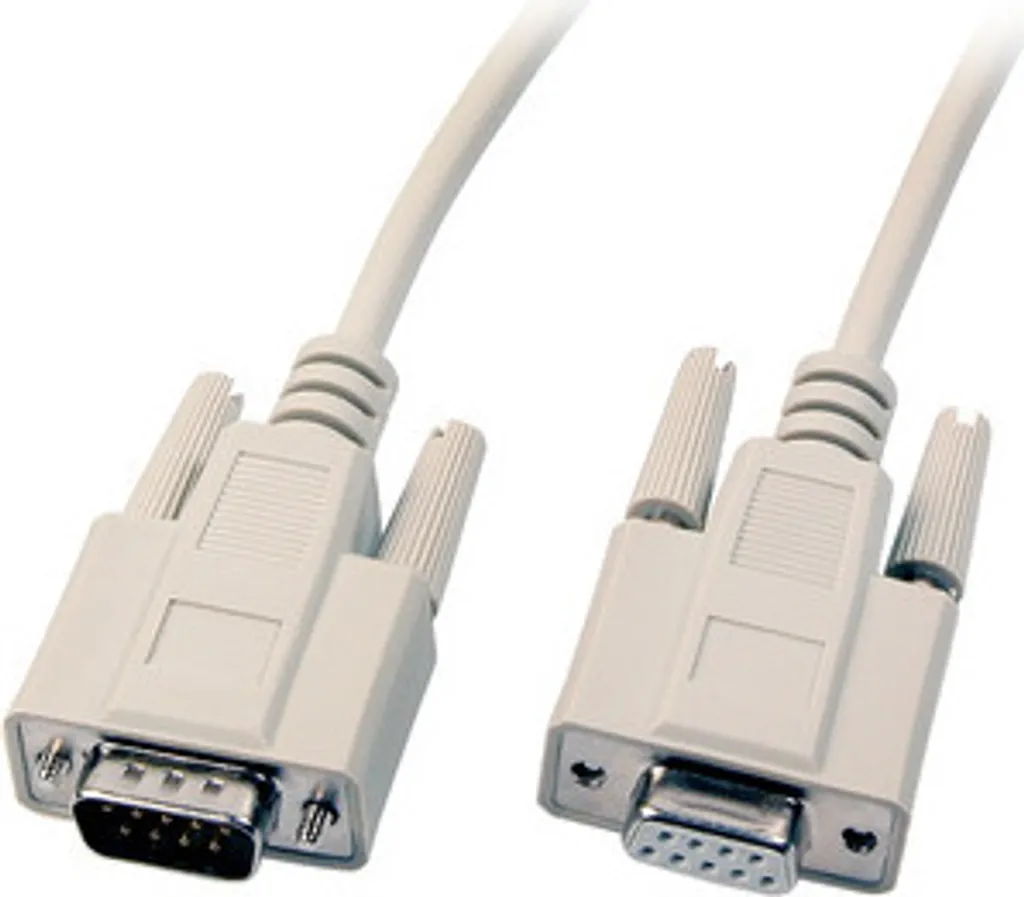 Cavo Seriale 1m DB9 M-F Beige 1:1 | Ricambio per Sistemi Automazione