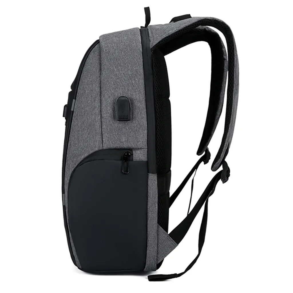 Sac à dos informatique 17" étanche gris avec port de charge USB - 4
