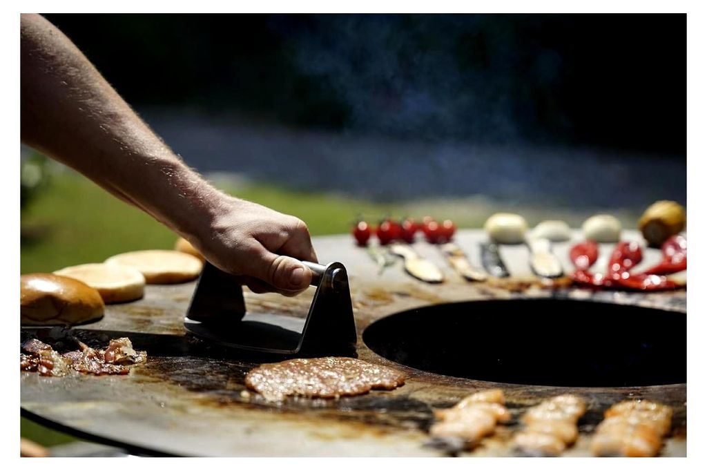 Burgerpresse aus Edelstahl, 900 g, XXL