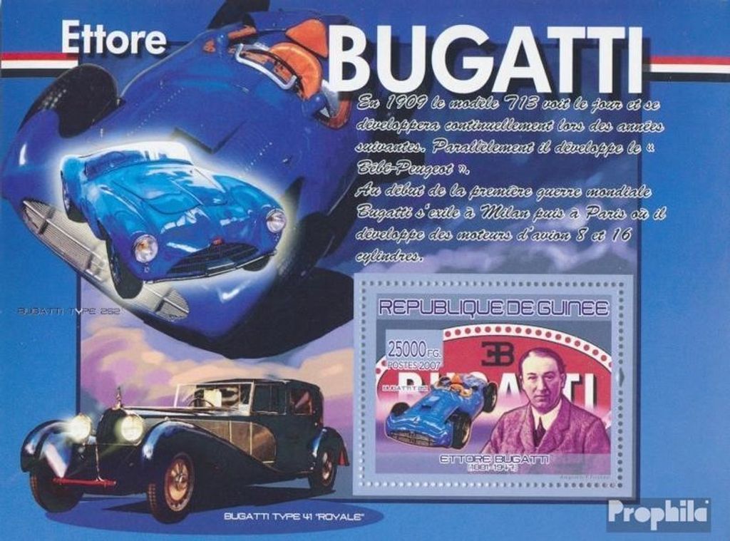 Briefmarken Guinea 2007 Mi Block 1453 (kompl. Ausgabe) Produktbild 