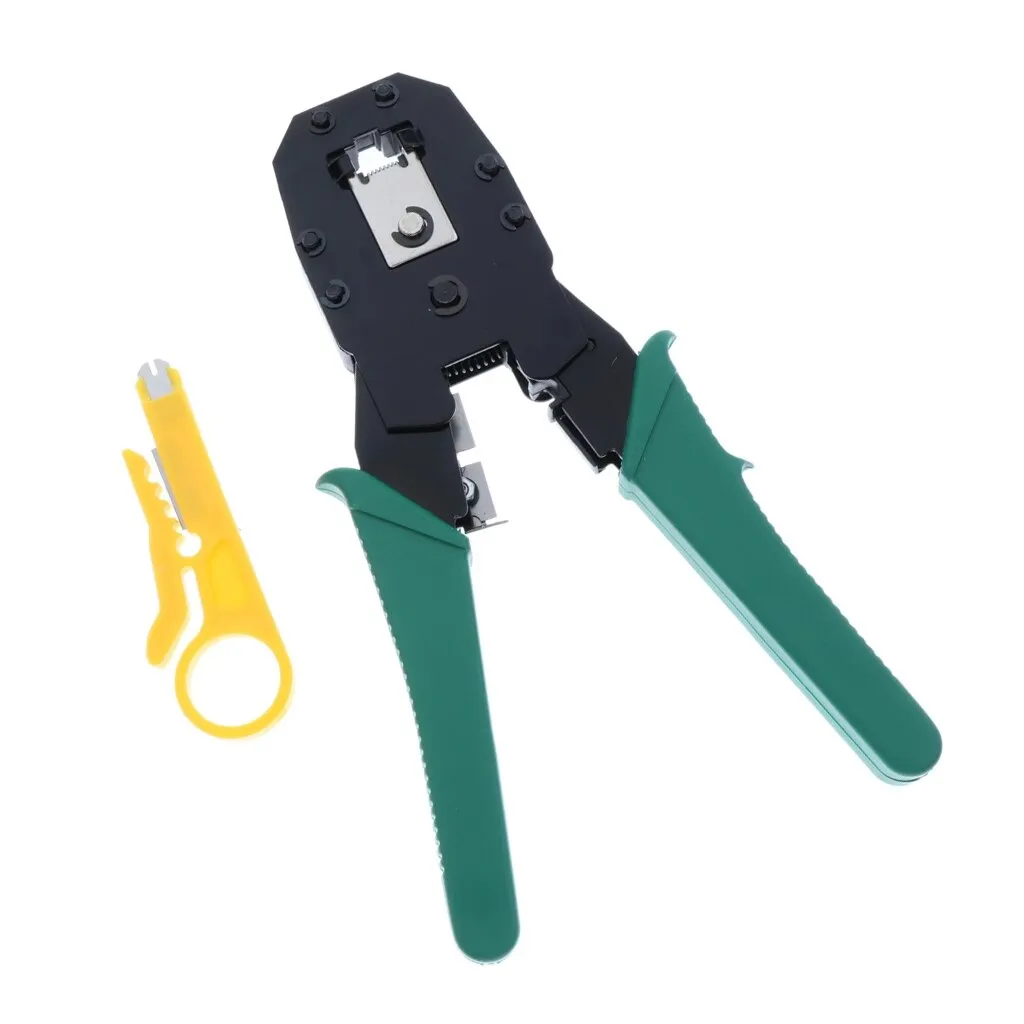 Pince à sertir 3-en-1 RJ45 RJ12 RJ11 en acier pour câblage Ethernet