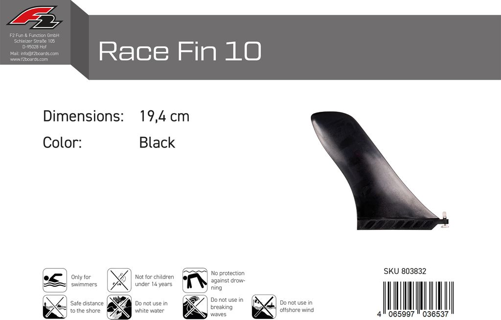 Car Racing Fin F2 Finne Race Fin 10