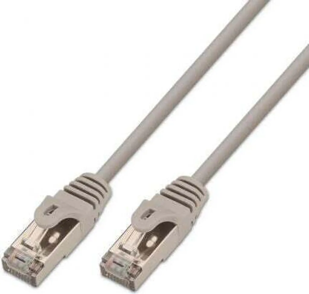 Aisens Câble Patch RJ45 Cat.6 FTP AWG24 Gris 1m pour Réseau Ethernet High-Speed