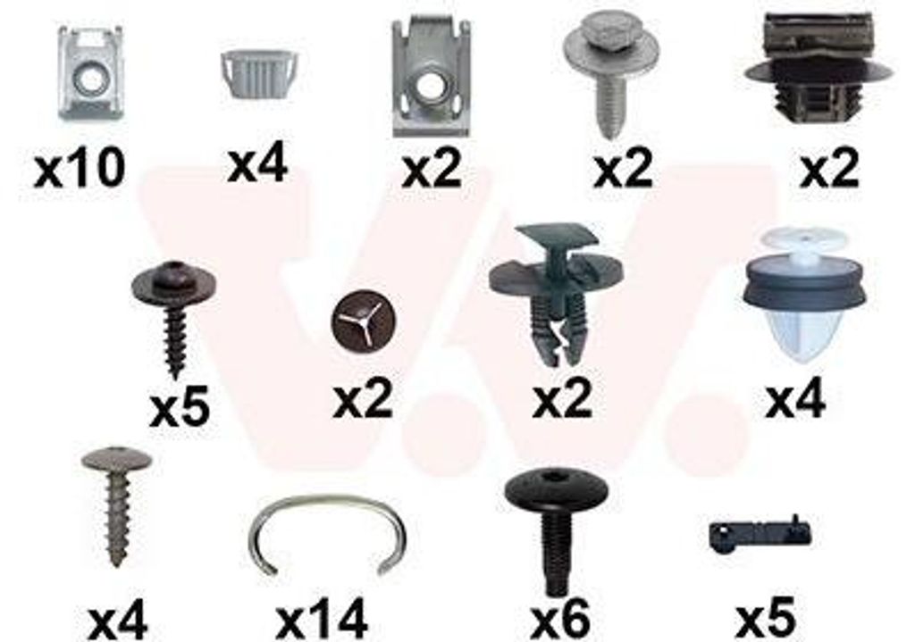 VAN WEZEL Montagesatz Stoßfänger 0979793 Hinten für CITROËN C4 Picasso II
