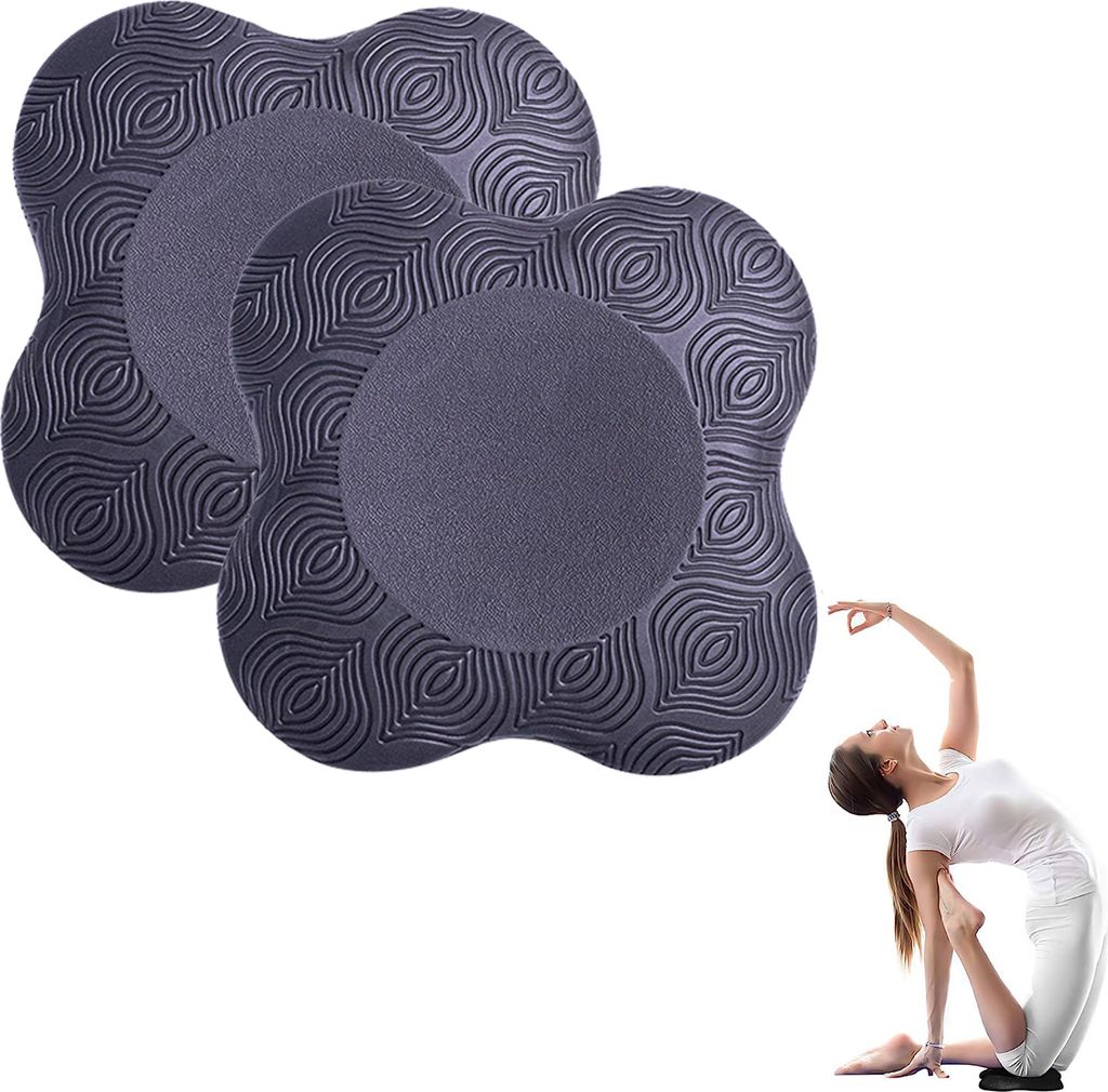 2 Stücke Kniekissen Yoga, rutschfest Knieschoner Matte Set Produktbild 1