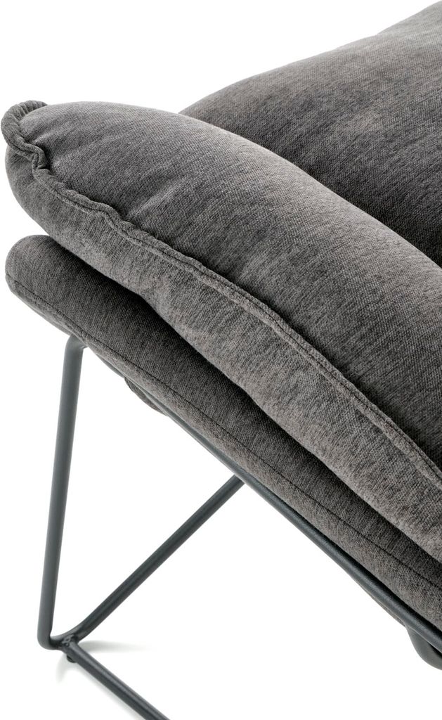 Halmar Designové křeslo Volker - tmavě šedé / černé Obrázek produktu 7