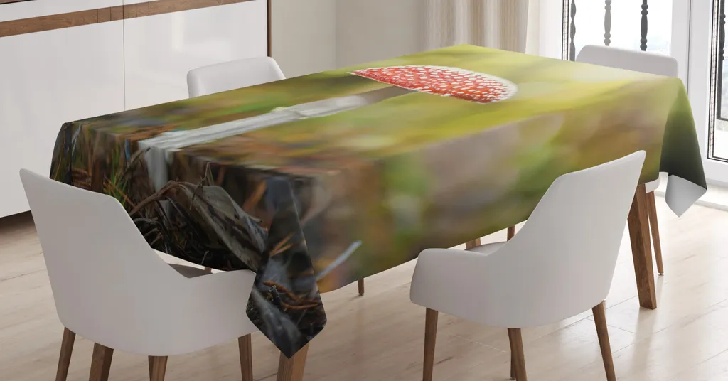 Tovaglia Abakuhaus 140x240 cm - Motivo Naturale Fungo Bosco