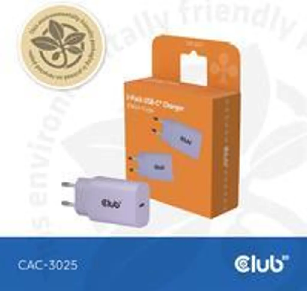 Club 3D USB-C 30W Purple 2-Pack - Alimentatori Affidabili e Sicuri