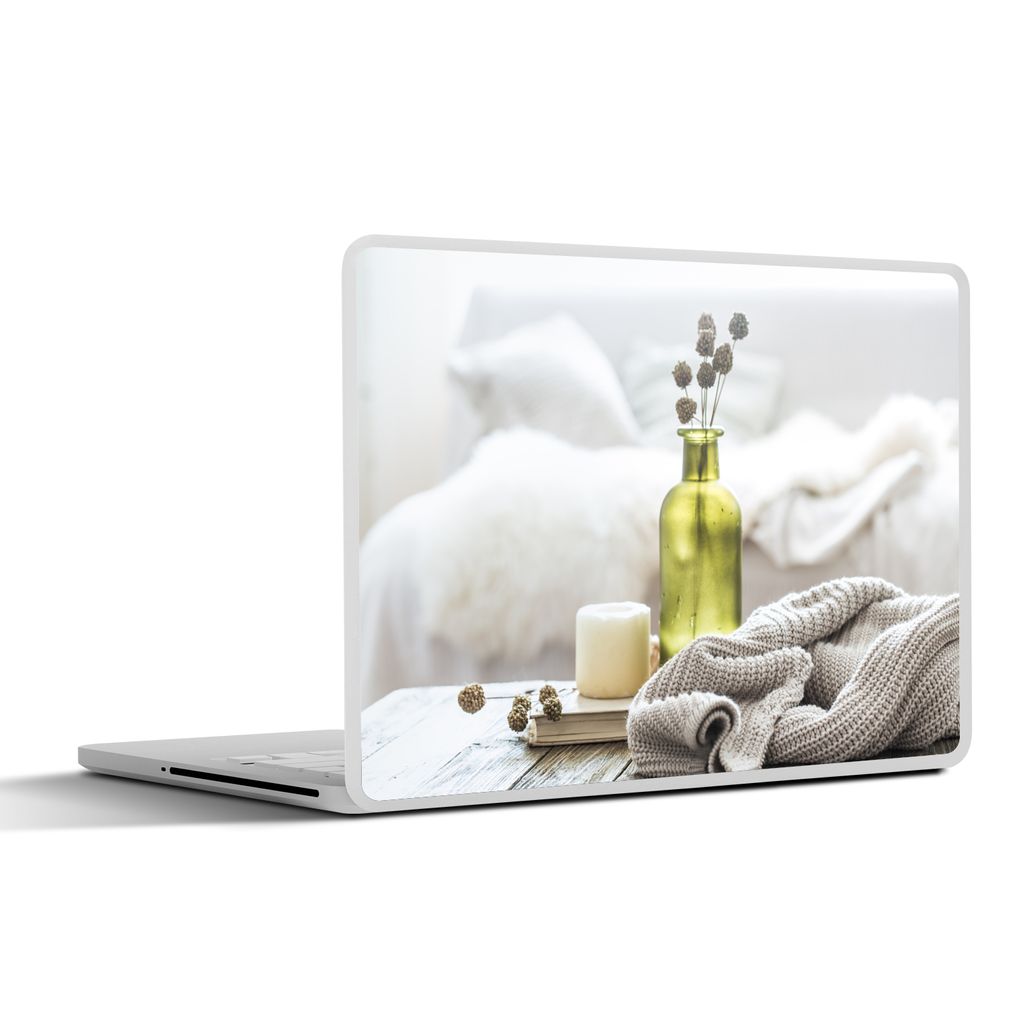 MuchoWow Laptop Aufkleber Sticker Cover Dekoration - Pullover - Stilleben 30x22 cm - Laptop-Sticker