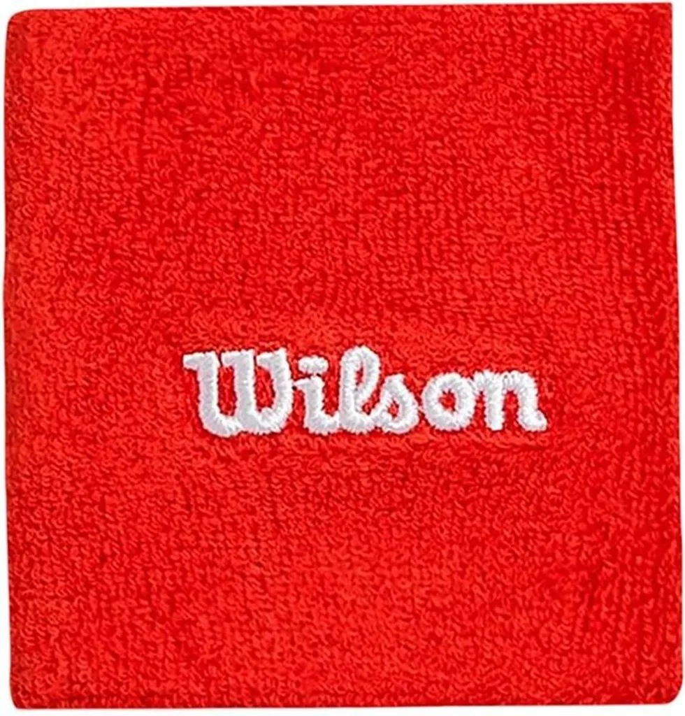 Accessoire Poignet de Sport Wilson Rouge pour Tennis et Badminton