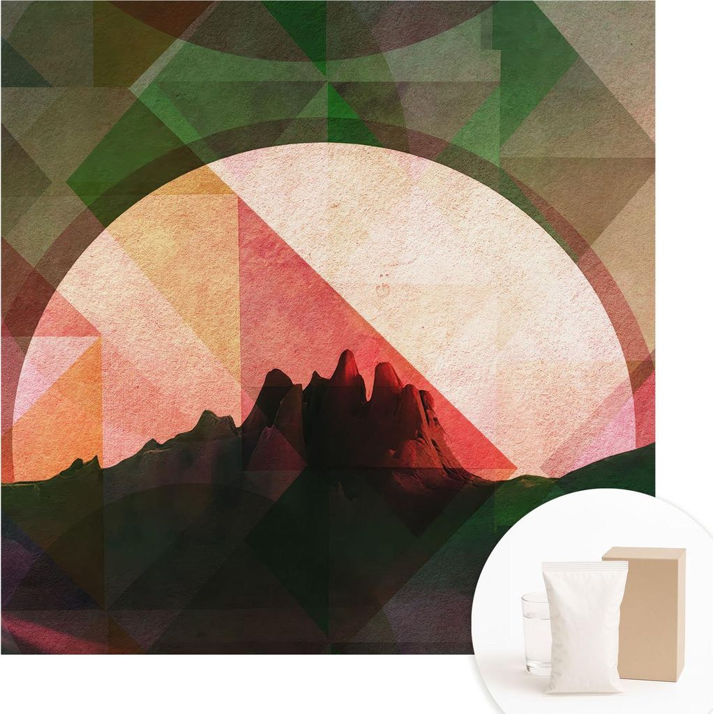 Fototapete - Wandbilder für Wohnzimmer - 250x250 cm - Dekorative Wandfolie - Modernes Design für Wanddekoration - Tapeten für Innenräume - Male...