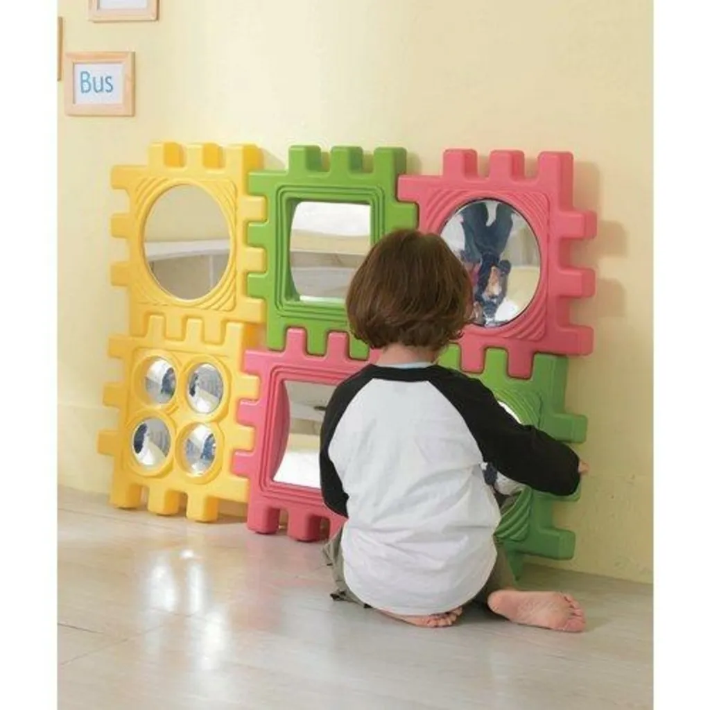 Blocs de construction We-Block sécurisés : Miroirs incassables pour bébés - 5