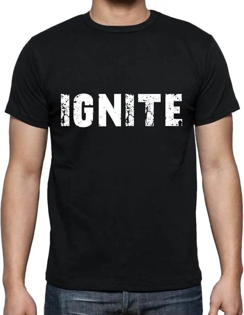 Herren Grafik T-Shirt Ignite Öko-Verantwortlich Vintage Jahrgang Kurzarm Lustige Druck Geburtstag Geschenk Mann