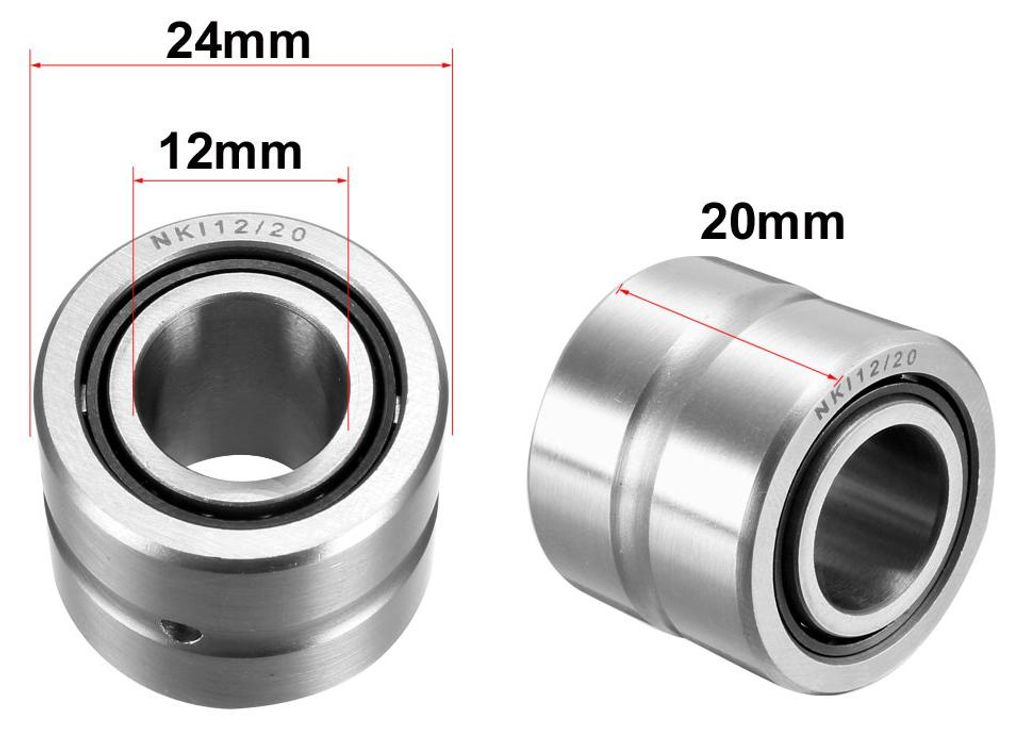 NKI12 / 20 Nadellager mit Innenring 12x24x20mm(IDxODxH)