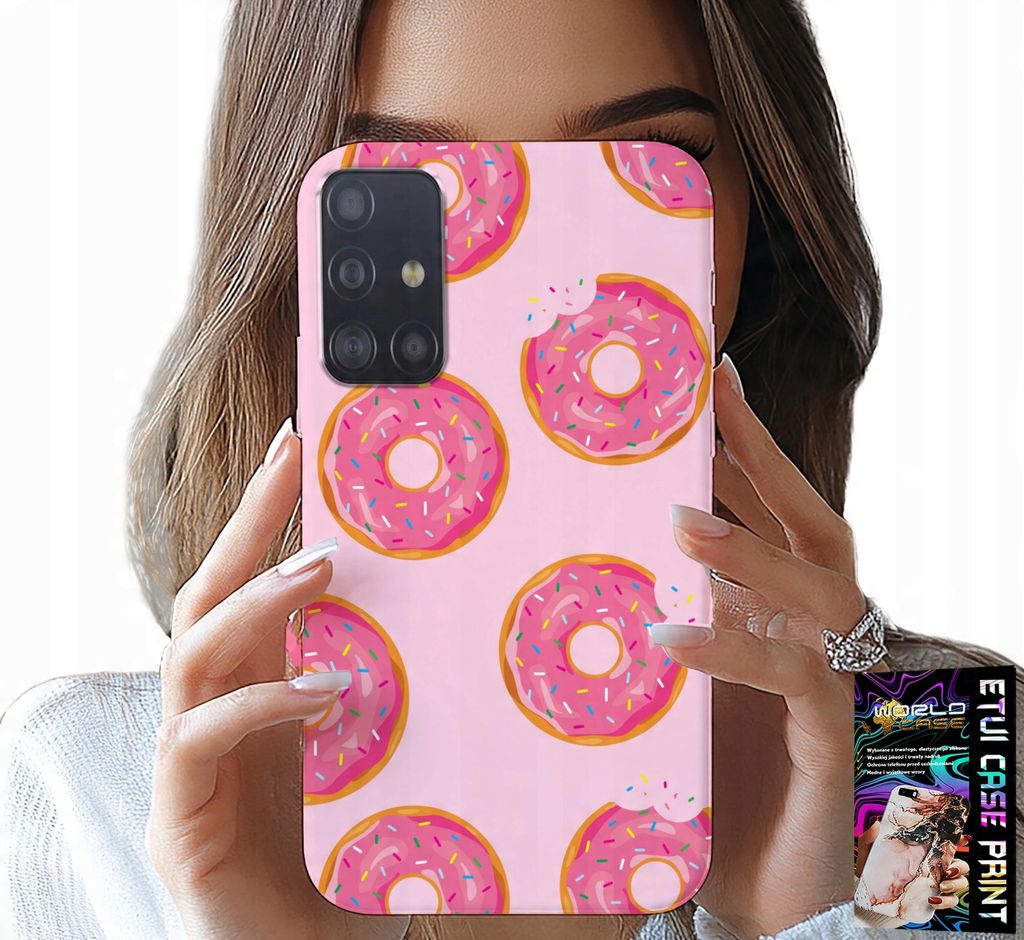 Etui Für Samsung Galaxy A51 - Design Mit Zuckerüberzogenen Donuts