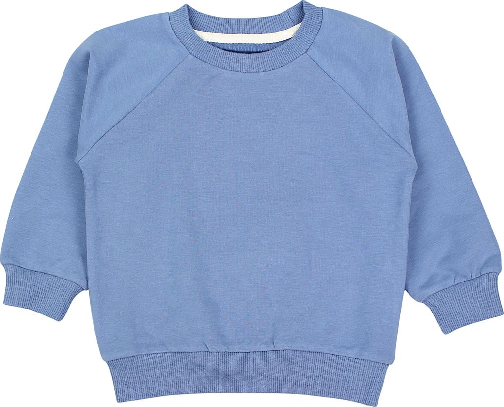TupTam Mädchen Jungen Uni Sweatshirt Bio- Baumwolle , Farbe: Rauchblau Uni , Größe: 152