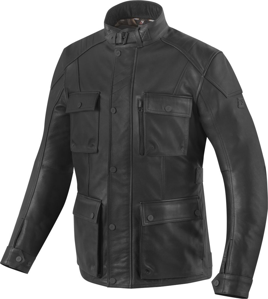 Bogotto Bristol NG Motorrad Lederjacke, schwarz, M