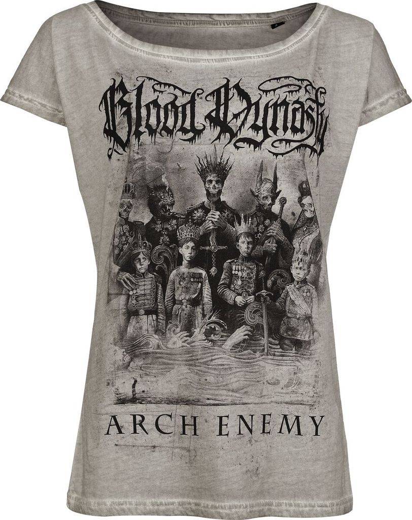Arch Enemy T-Shirt Damen Family Picture hellgrau L