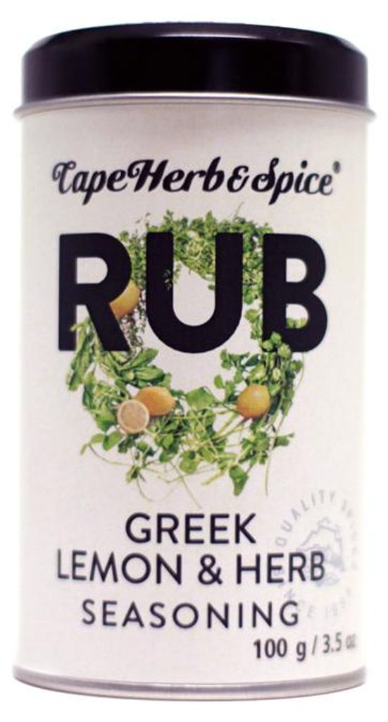 Cape Herb & Spice Griekse citroen-kruidenrub 100g Productafbeelding 
