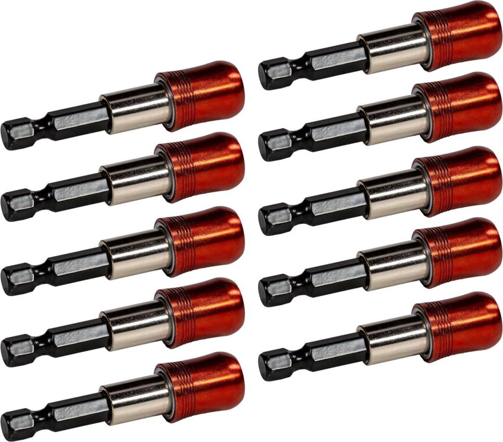 10er Set Schnellwechsel Magnetbithalter mit Bit Verriegelung