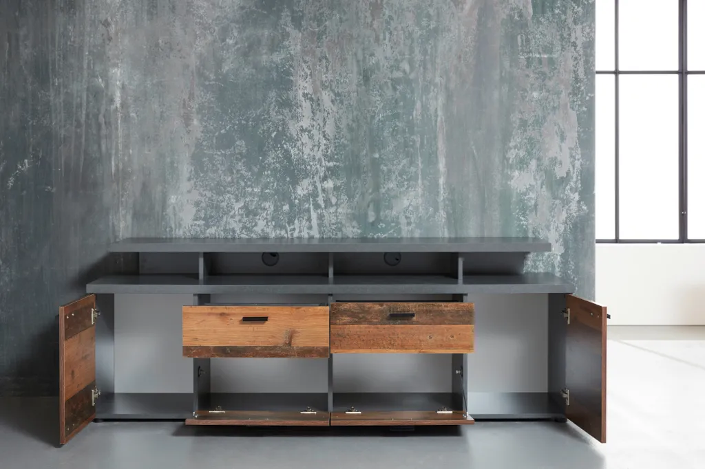 Table basse MOOD relevable avec coffre de rangement intégré blanc mat