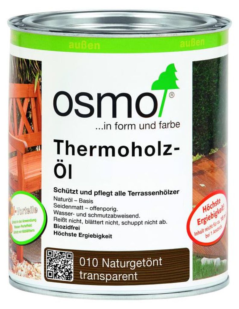 OSMO | 2,50 L | Braun 1 Liter Thermoholz Öl, OSMO Spezial Produktbild 