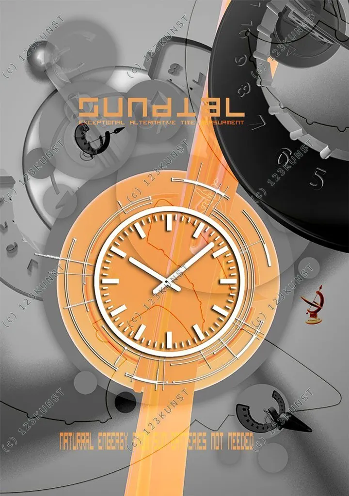 Orologio da Parete Design Dixtime 3862: Moderno da Ufficio 35x50cm
