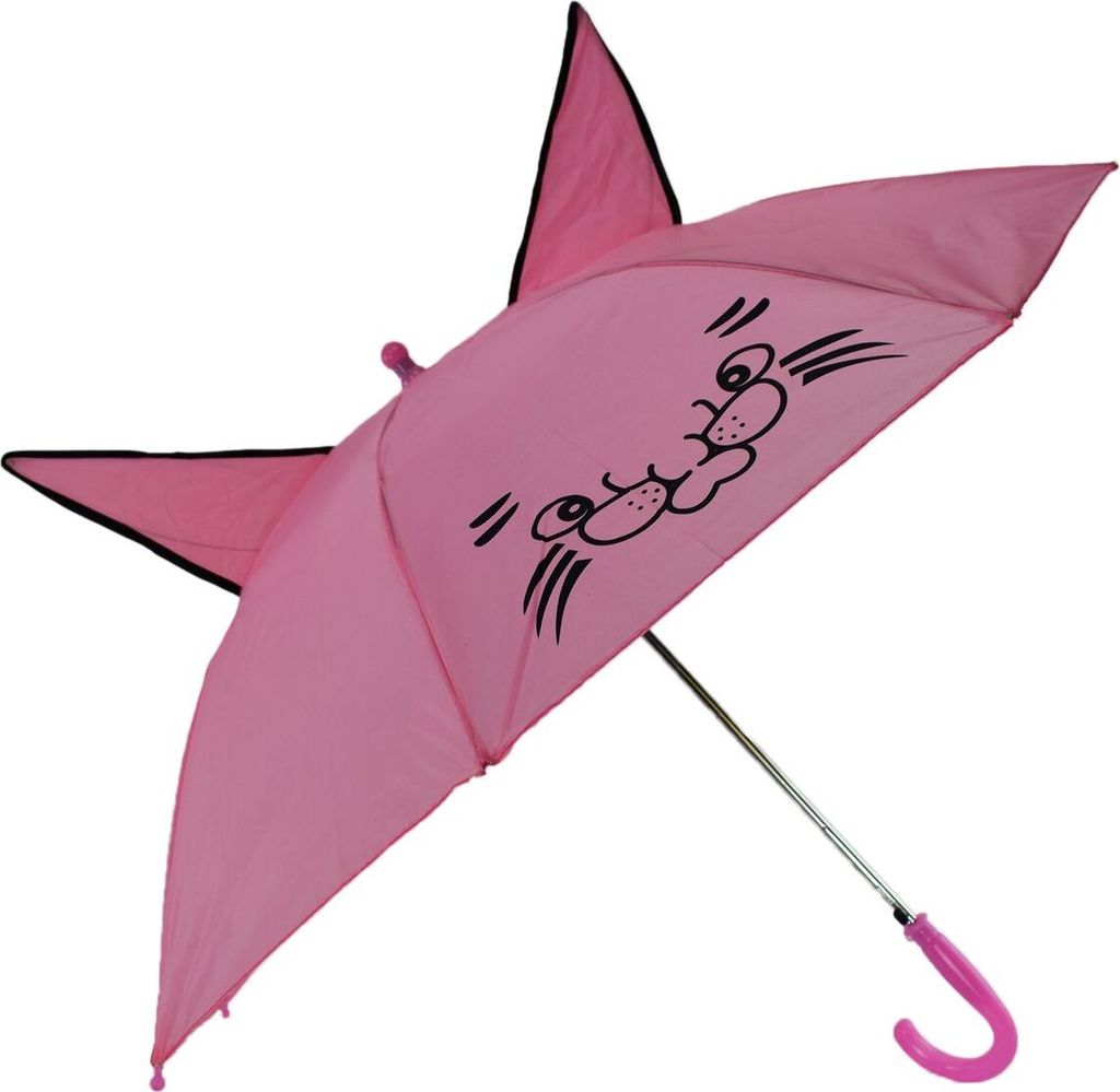 Regenschirm für Kinder Ø 90 cm mit Ohren und automatischer Öffnung