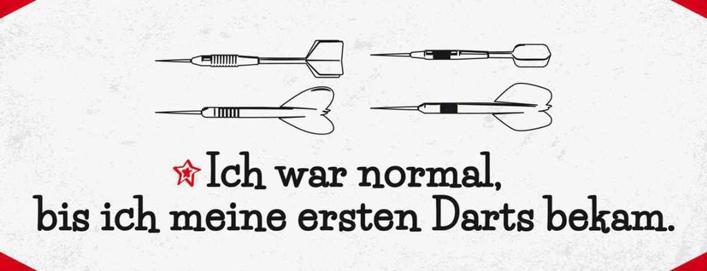 vianmo Holzschild 10x27 cm Dart Ich war normal bis Darts Sport Hobby