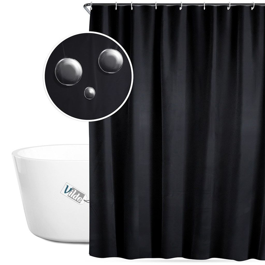 Tenda da doccia Vilde Tenda da bagno Tenda con ganci Immagine del prodotto 