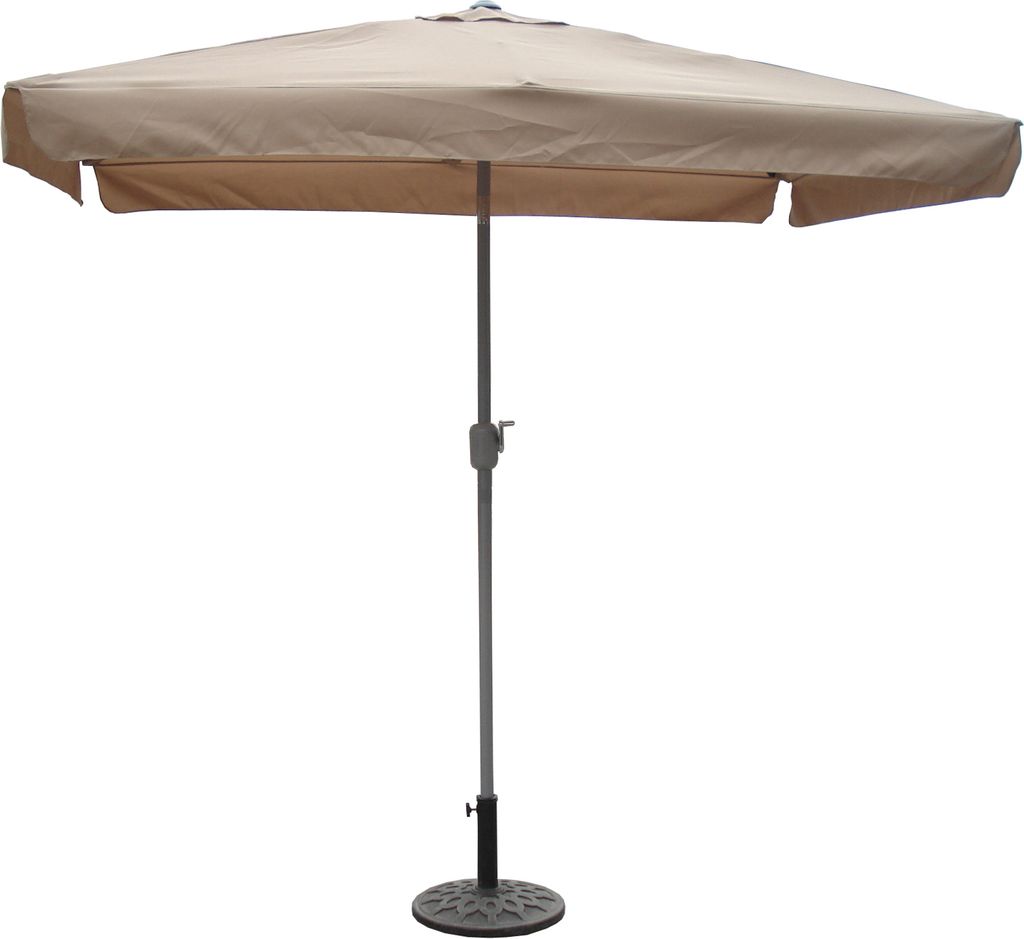 Merxx Sonnenschirm - Farbe: beige - Maße: 200 cm x 300 cm x 256 cm