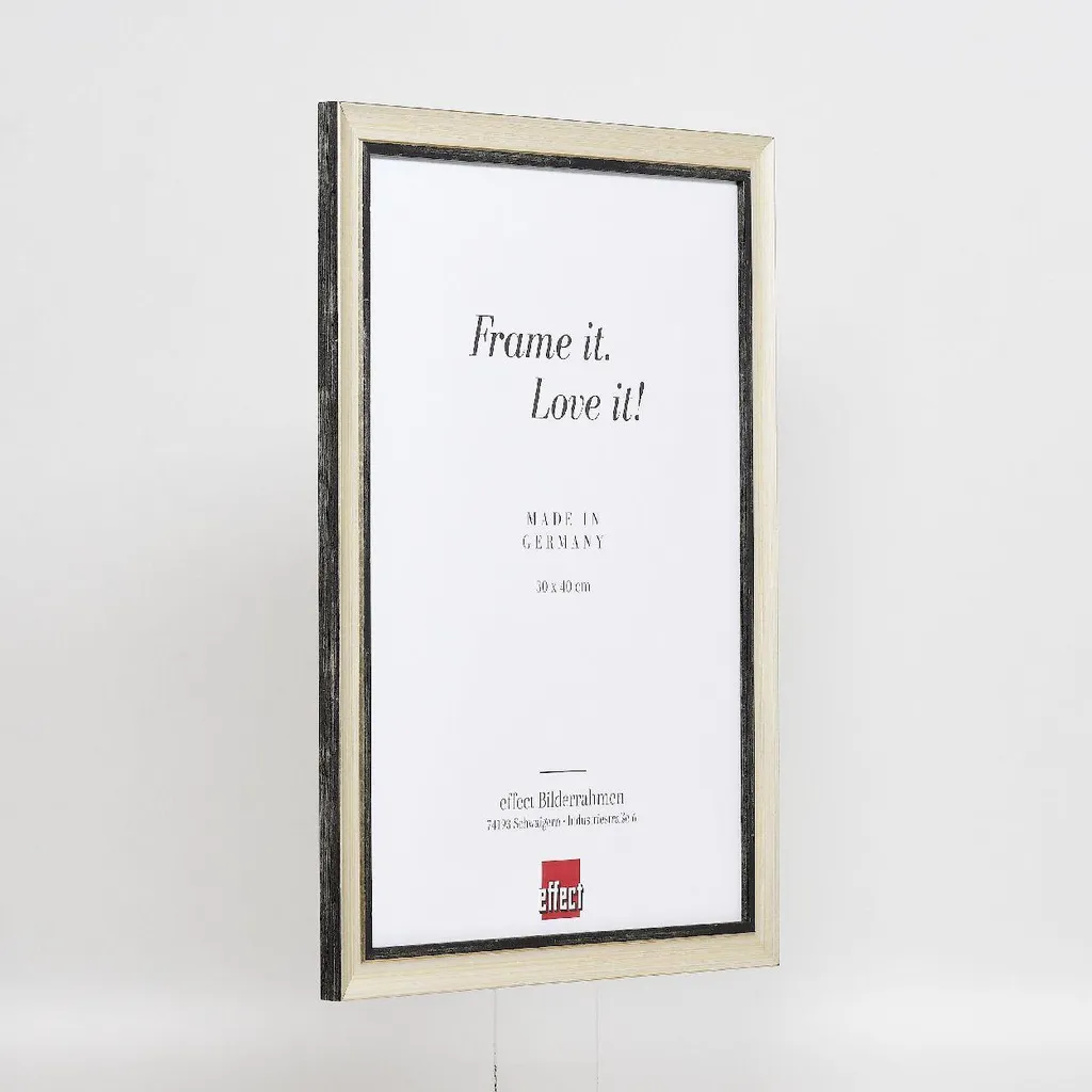 Cornice Argento 10,5x14,8 cm Legno Effect con Vetro Anti-Riflesso - 5