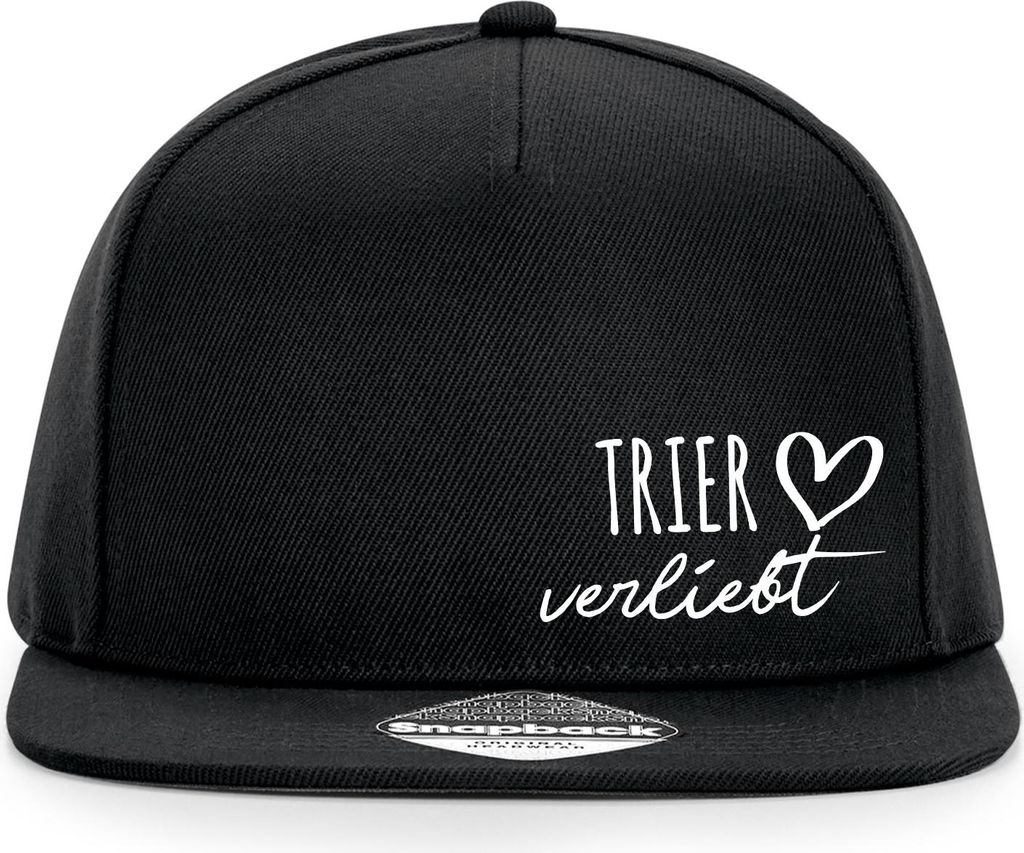 Huuraa Cappy Mütze Trier verliebt Black Polyester Snapback Kappe Geschenkidee