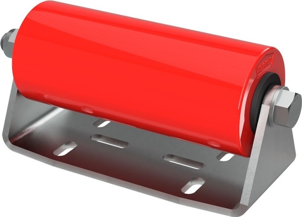 Polyurethan Seitenrolle mit Halter B Sliprolle Bootstrailer Produktbild 