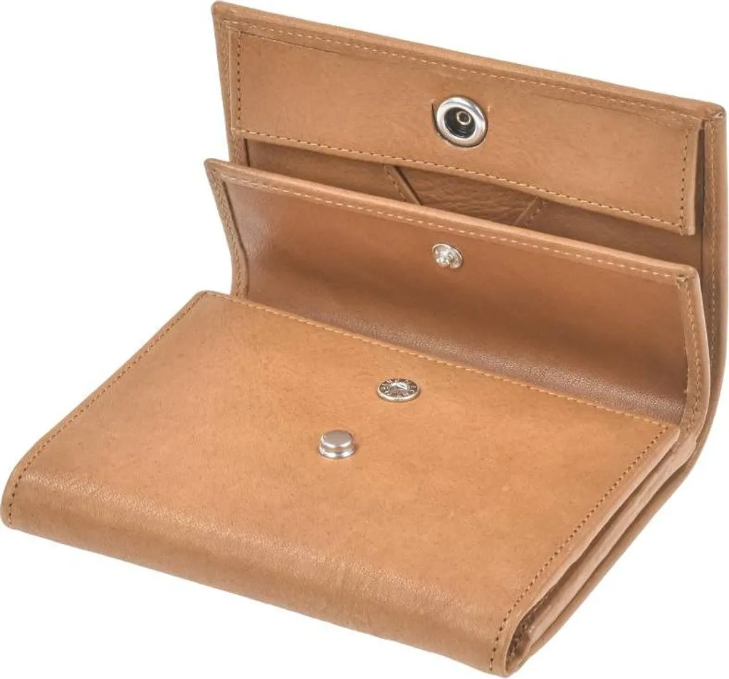 Porte-monnaie TARN G Sonnenleder en cuir marron véritable 822-303-01