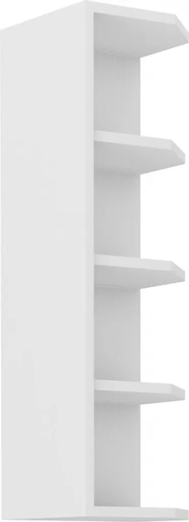 Armadietto alto ad angolo LAILI - larghezza 30 cm, bianco