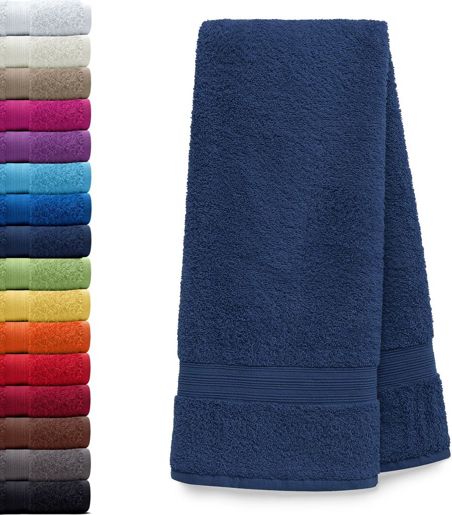 AR Line ARIZONA Handtuch-Serie – 500 g/m² Frottier in 9 Größen verfügbar, Größe: Saunatuch XXL 100x200 cm, Farbe: Dunkelblau