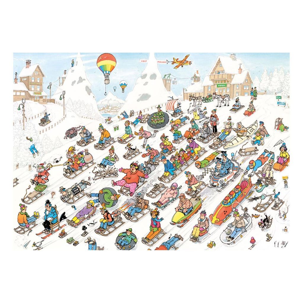 Jumbo - Puzzle Jan Van Haasteren: It's all going downhill - Produktbild 
