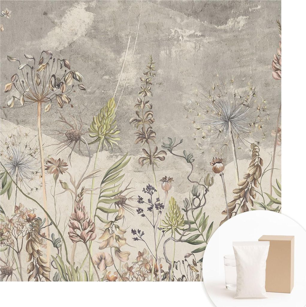 Fototapete - Wandbilder für Wohnzimmer - 250x250 cm - Dekorative Wandfolie - Modernes Design für Wanddekoration - Tapeten für Innenräume - Wild...