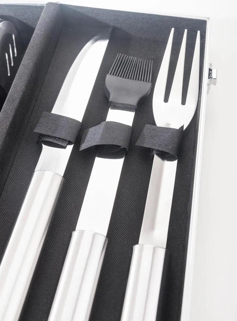 Mallette Barbecue G21 de 5 Pièces, Set d'Ustensiles Grillades Premium