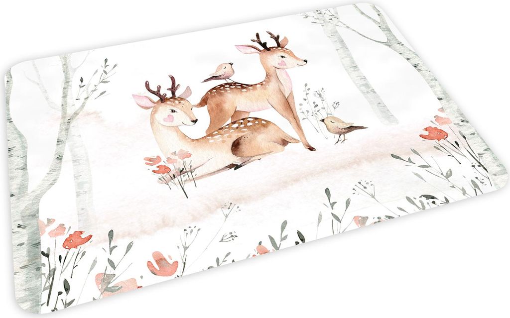 stabiles Vinyl Tischset Rehe Kinder Platzset abwaschbar