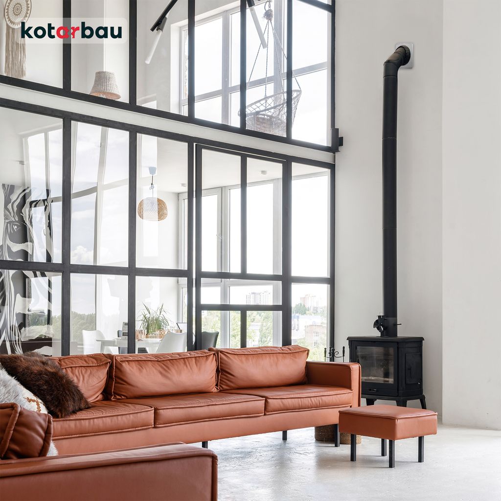 KOTARBAU® Ofenrohrrosette Ø 130 mm Verzinkt Kaminrosette Produktbild 5