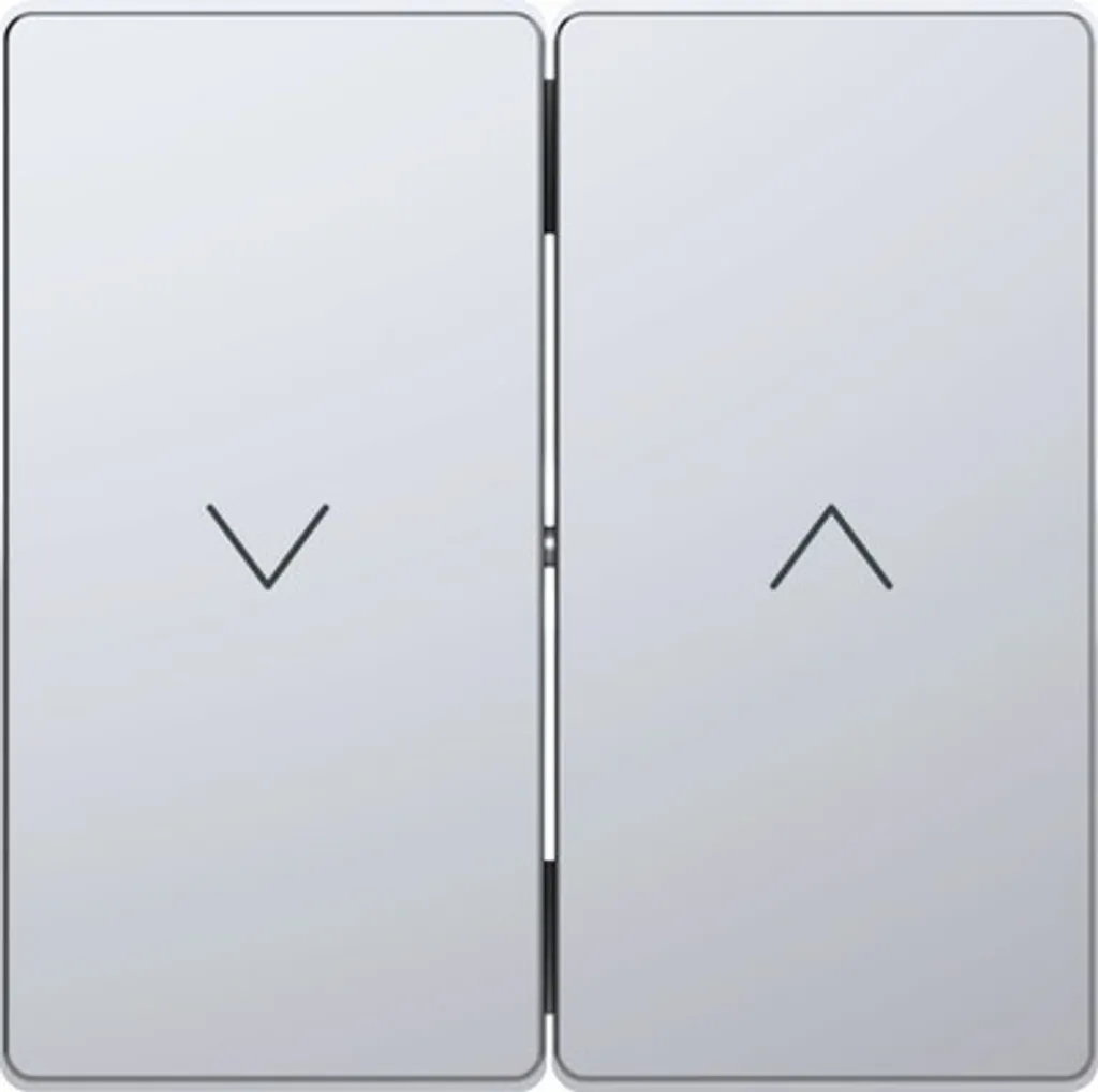 Plaque de commande Bascule Merten System M Acier Inox MEG3855-6036 Pro