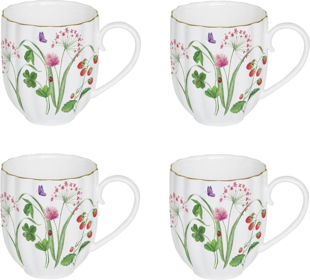 4er Set Becher, Tassen EN PLEIN AIR Frühlingswiese für Produktbild 