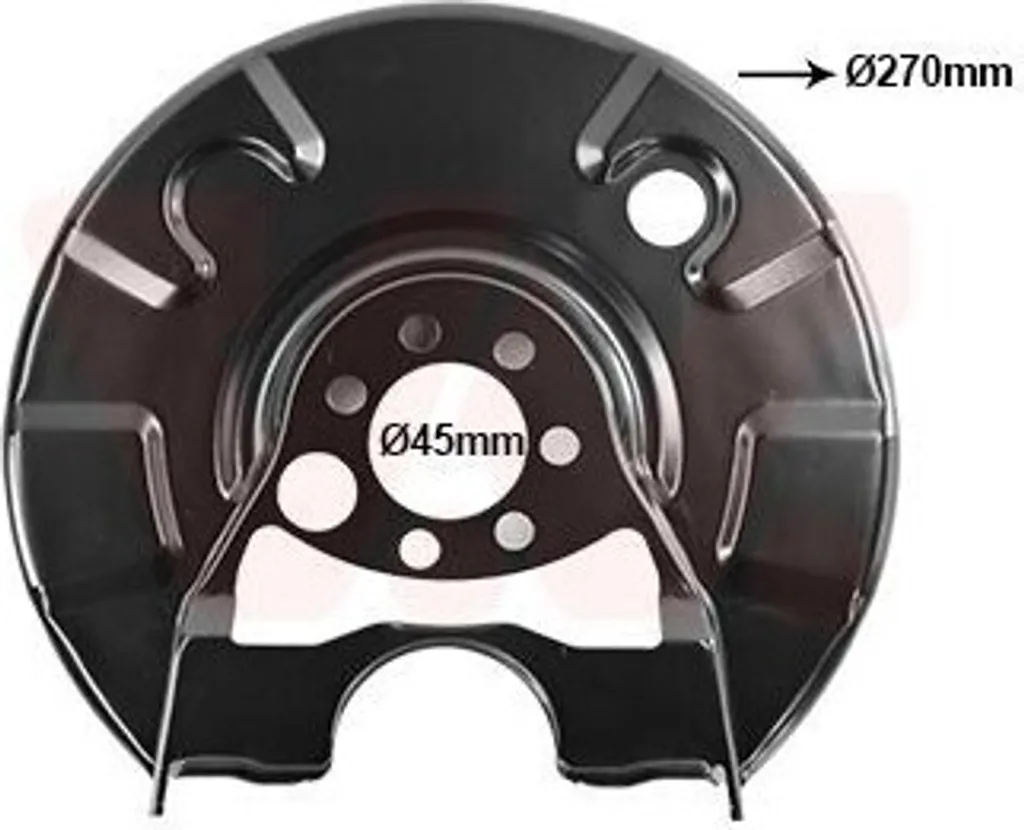 Paraspruzzi Disco Freno VAN WEZEL 5813373 VW Golf MK2 Posteriore Sx
