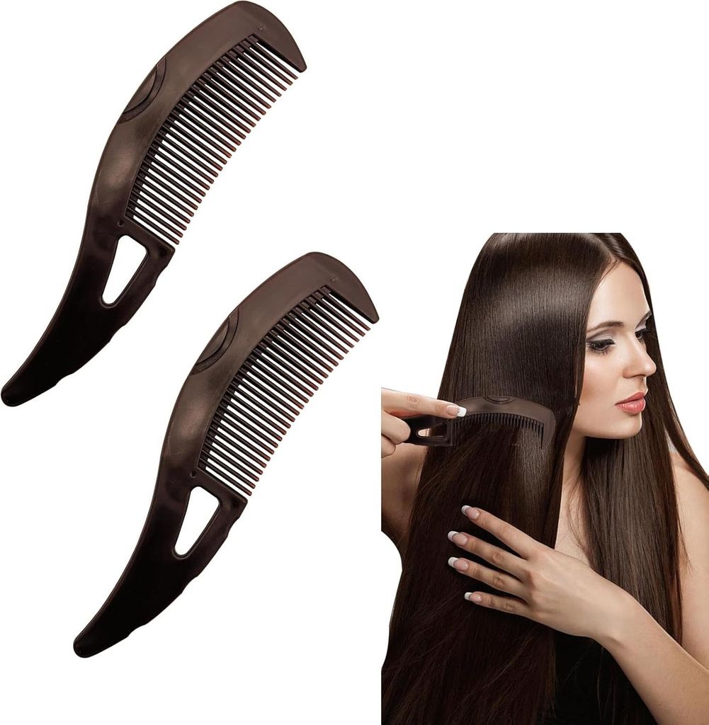 Holle Zahnkopf Energiemassage Haarkamm - 2 Stück Entfernung von Schuppen und Schmutz, Kopfhaut und bessere Haarqualität - Kopfhautkamm für Fraue...